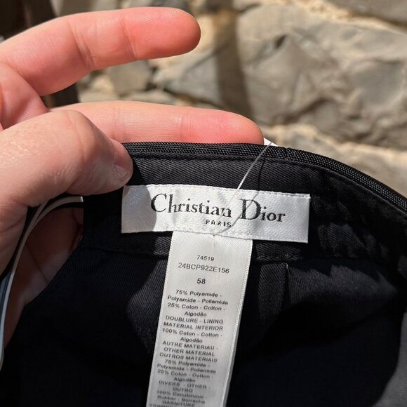 Dior Black D-Player Star Logo Baseball Cap - Picture 10 of 11